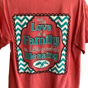 Duck Commander T-Shirt Women Sz Medium 100% Cotton Graphic‎ Love Family Blessing